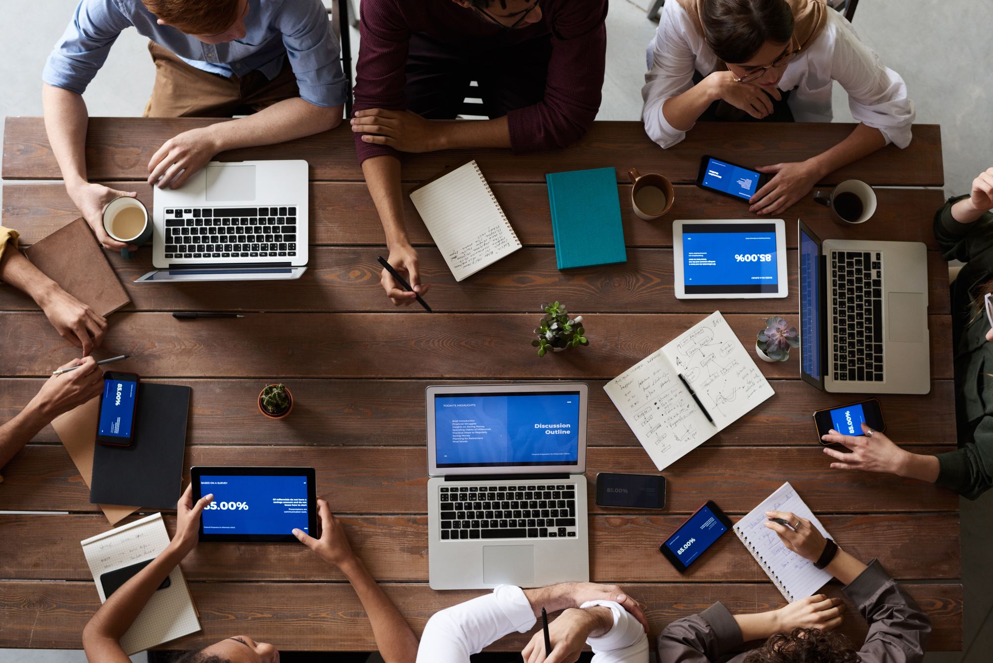 Operators collaborating over shared analytical surfaces