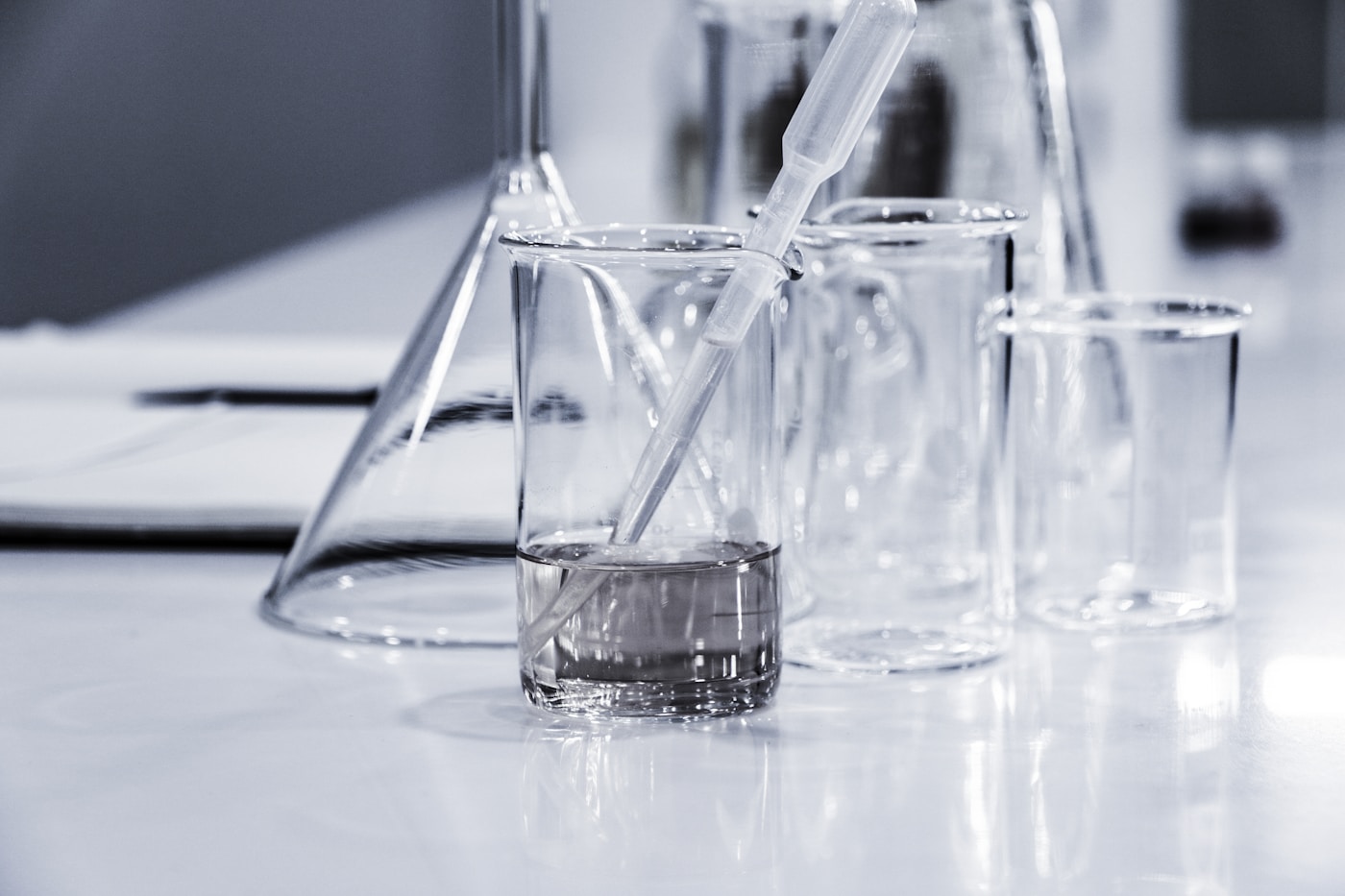 Precision laboratory glassware — revealing what is not yet visible